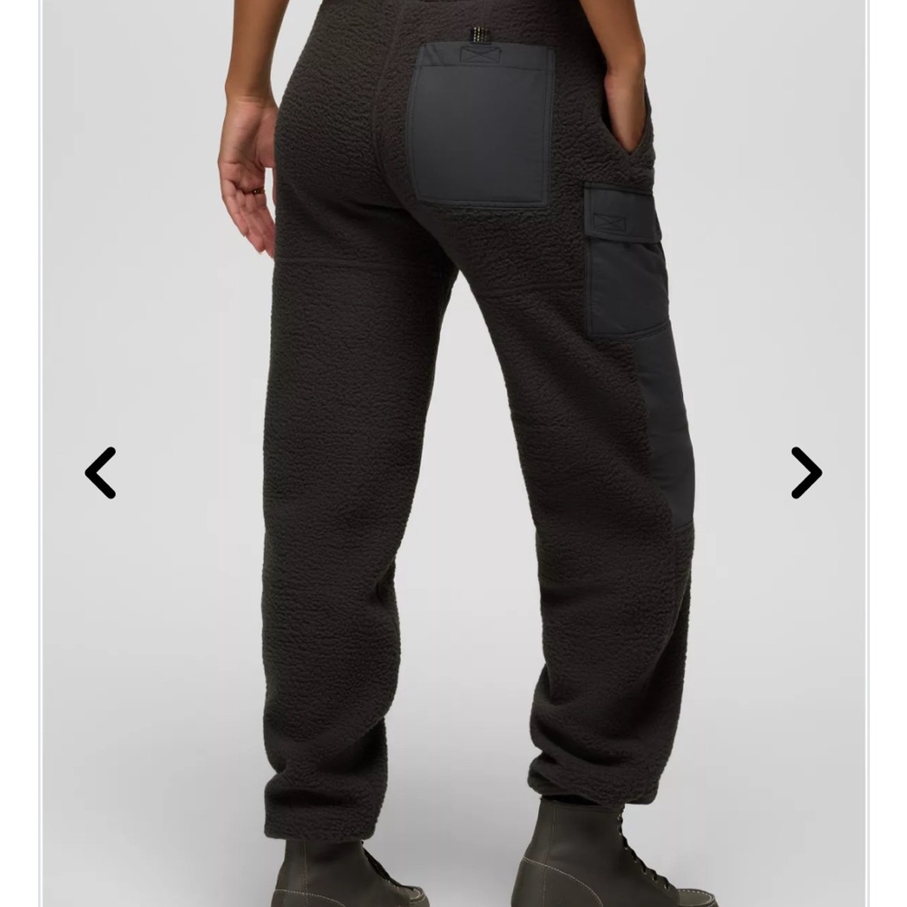 prAna Hurricane Grey Fleece Cargo Pant Women’s size  Small